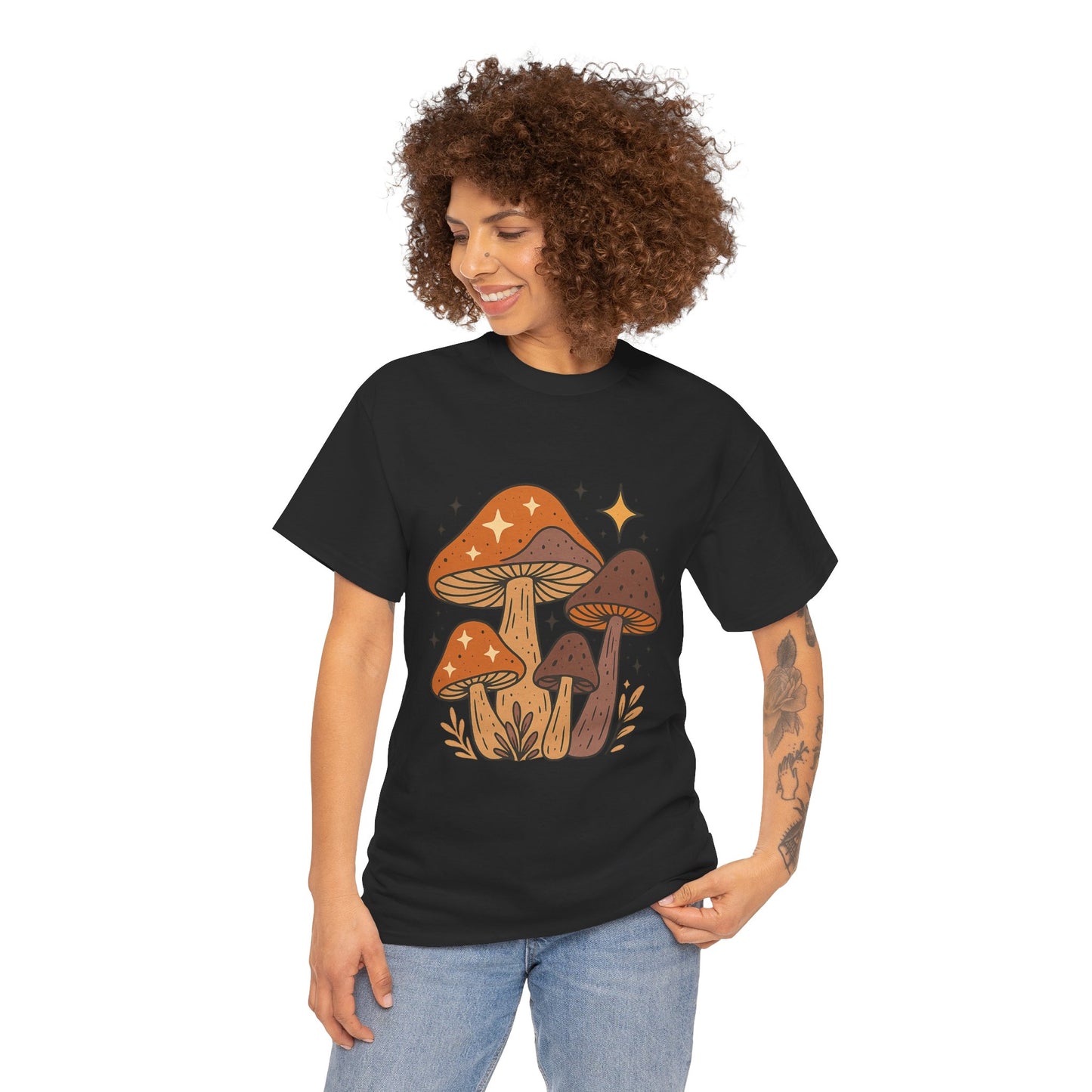 Mushroom Art Unisex Tee, Boho Shirt