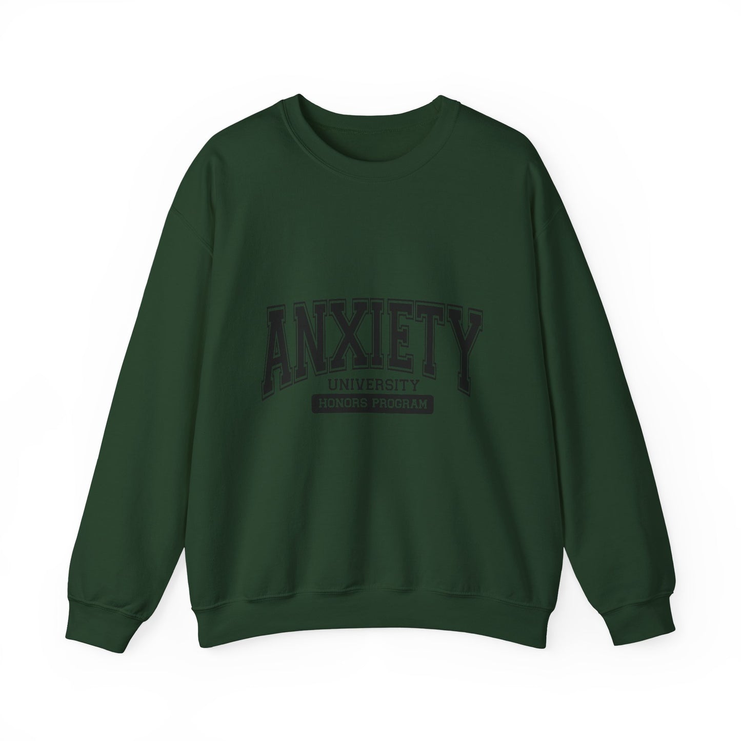 Anxiety University Crewneck Sweatshirt for Comfortable Everyday Wear