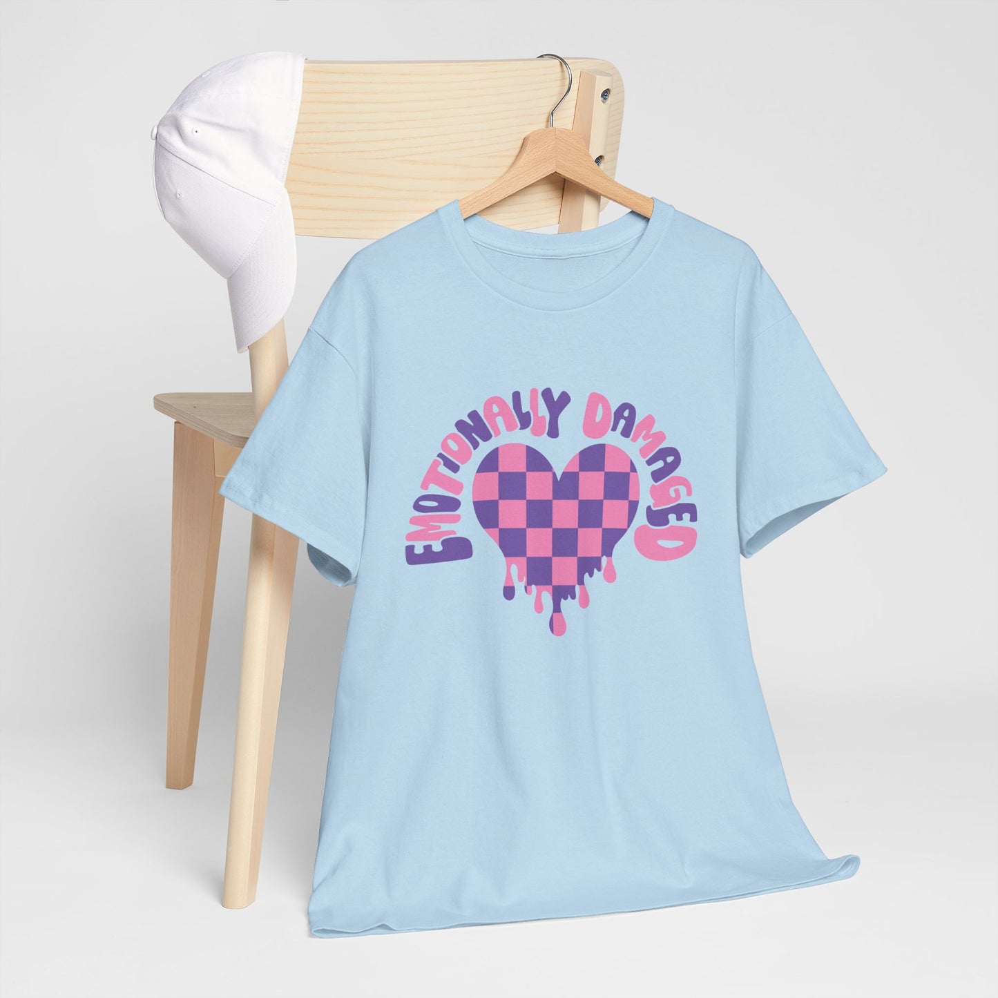 Enticing Heart Graphic Tee - Emotionally Damaged