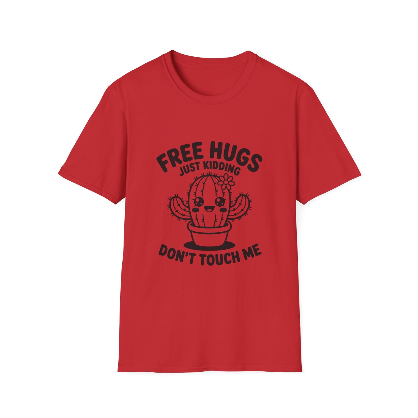 Funny Cactus T-Shirt - Free Hugs Design