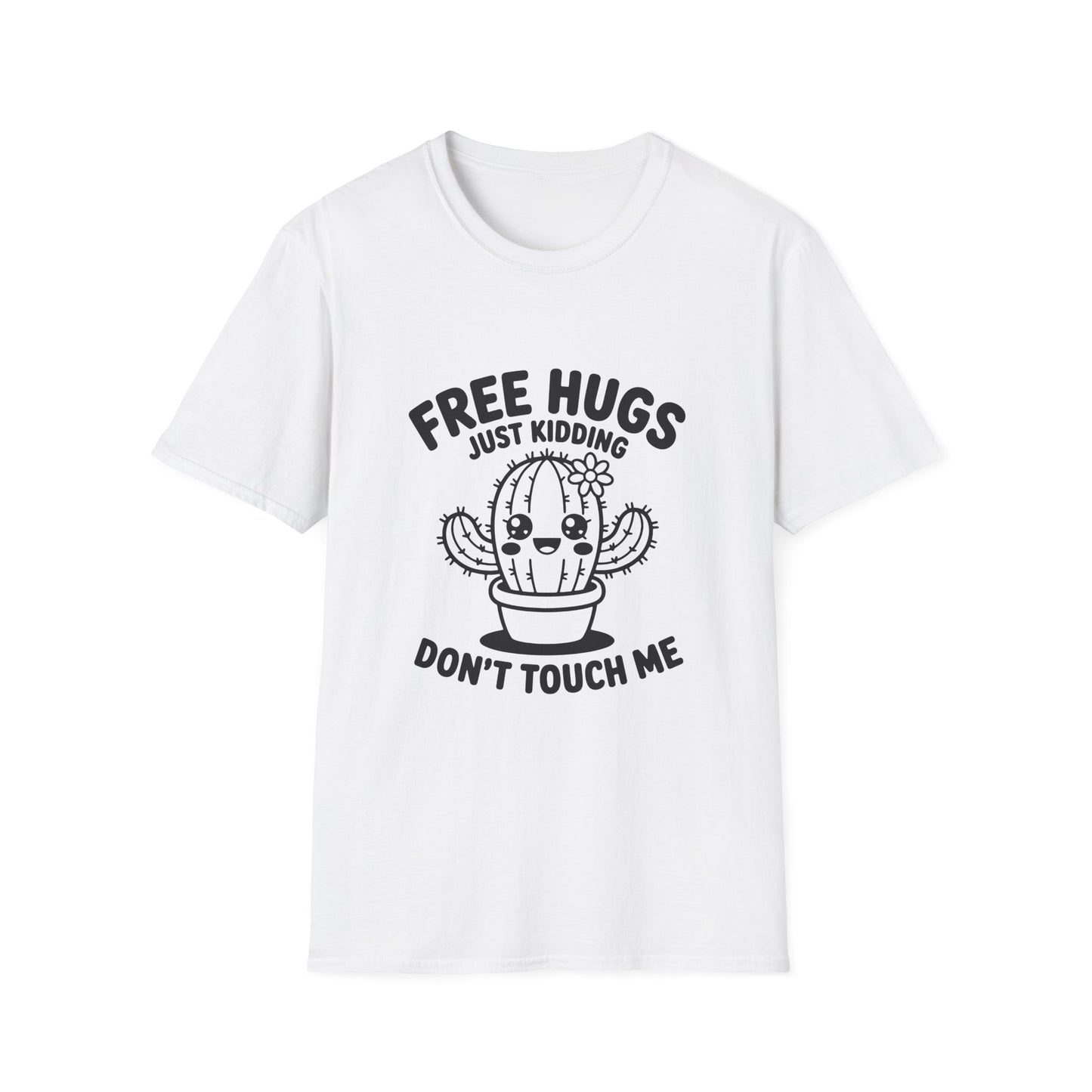 Funny Cactus T-Shirt - Free Hugs Design