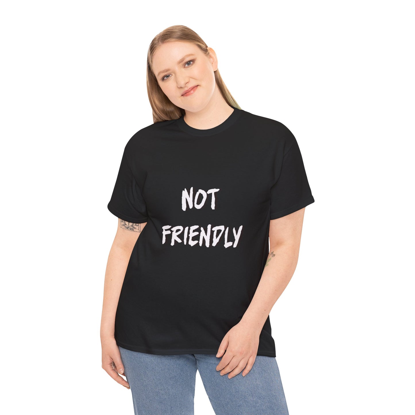 Not Friendly Sarcastic Tee Shirt