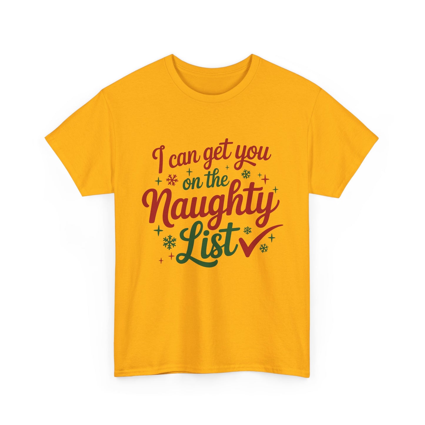 I Can Get You On The Naughty List Graphic Christmas Edgy Tee