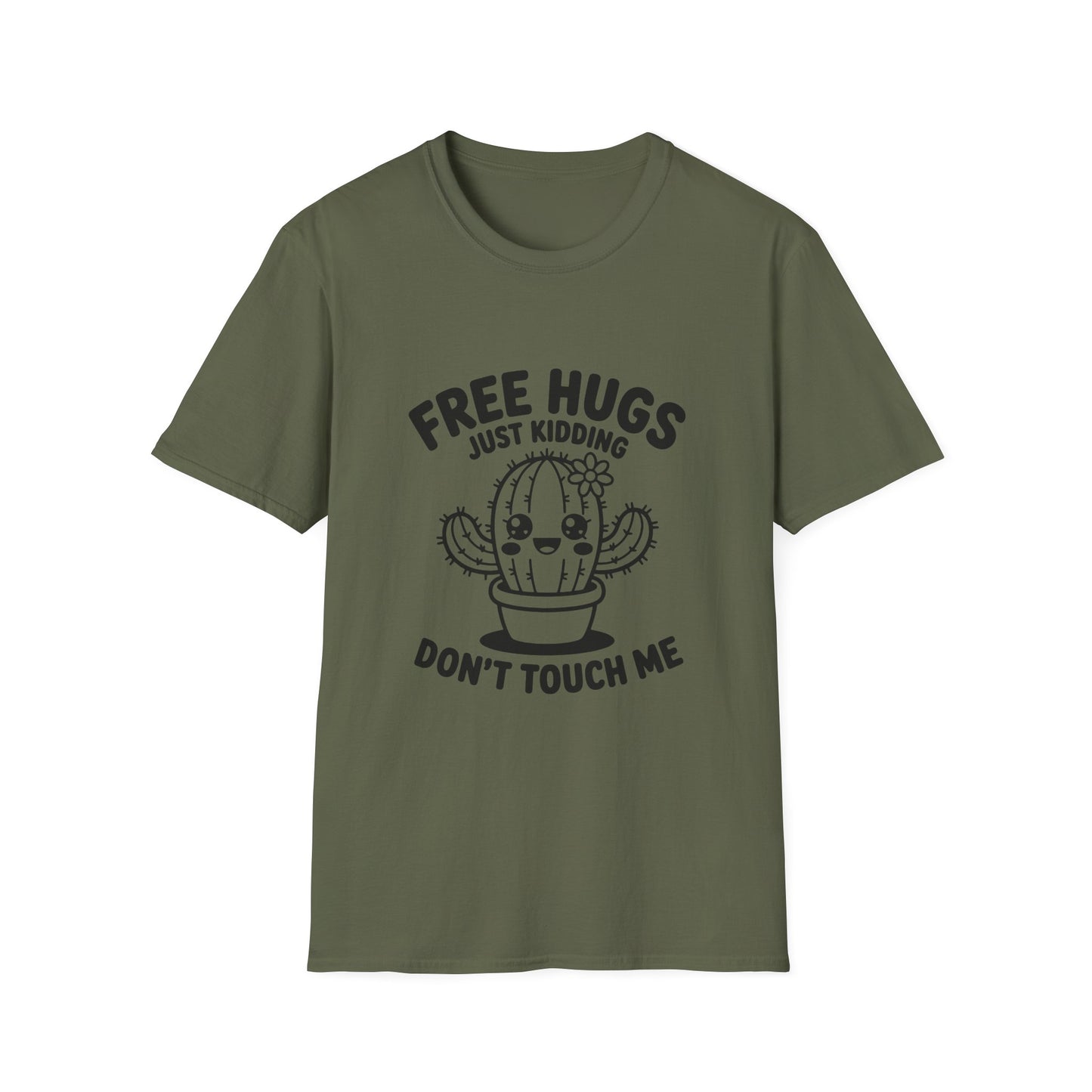Funny Cactus T-Shirt - Free Hugs Design