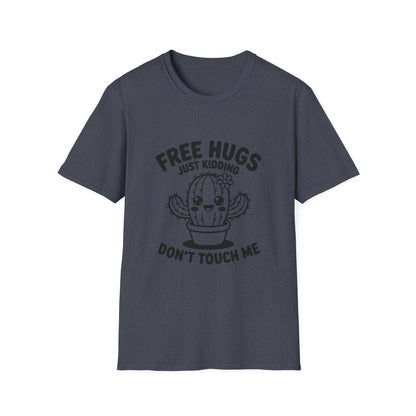 Funny Cactus T-Shirt - Free Hugs Design