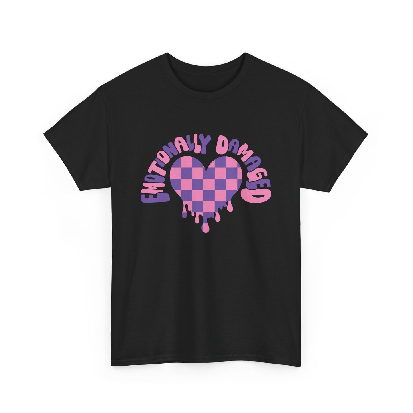 Enticing Heart Graphic Tee - Emotionally Damaged