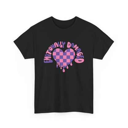 Enticing Heart Graphic Tee - Emotionally Damaged