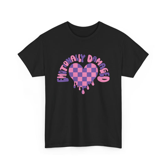 Enticing Heart Graphic Tee - Emotionally Damaged