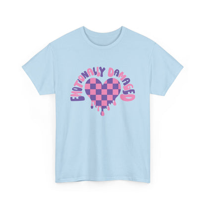 Enticing Heart Graphic Tee - Emotionally Damaged