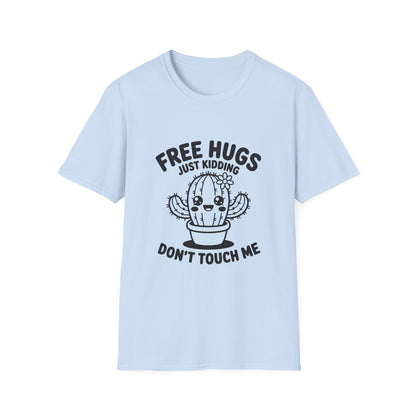 Funny Cactus T-Shirt - Free Hugs Design