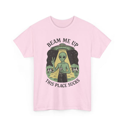 Alien Humor Beam Me Up Graphic Streetwear
