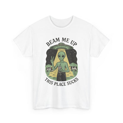 Alien Humor Beam Me Up Graphic Streetwear