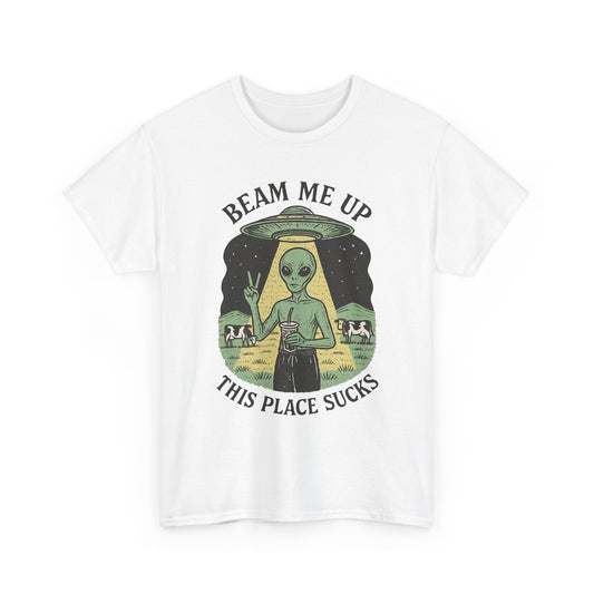 Alien Humor Beam Me Up Graphic Streetwear