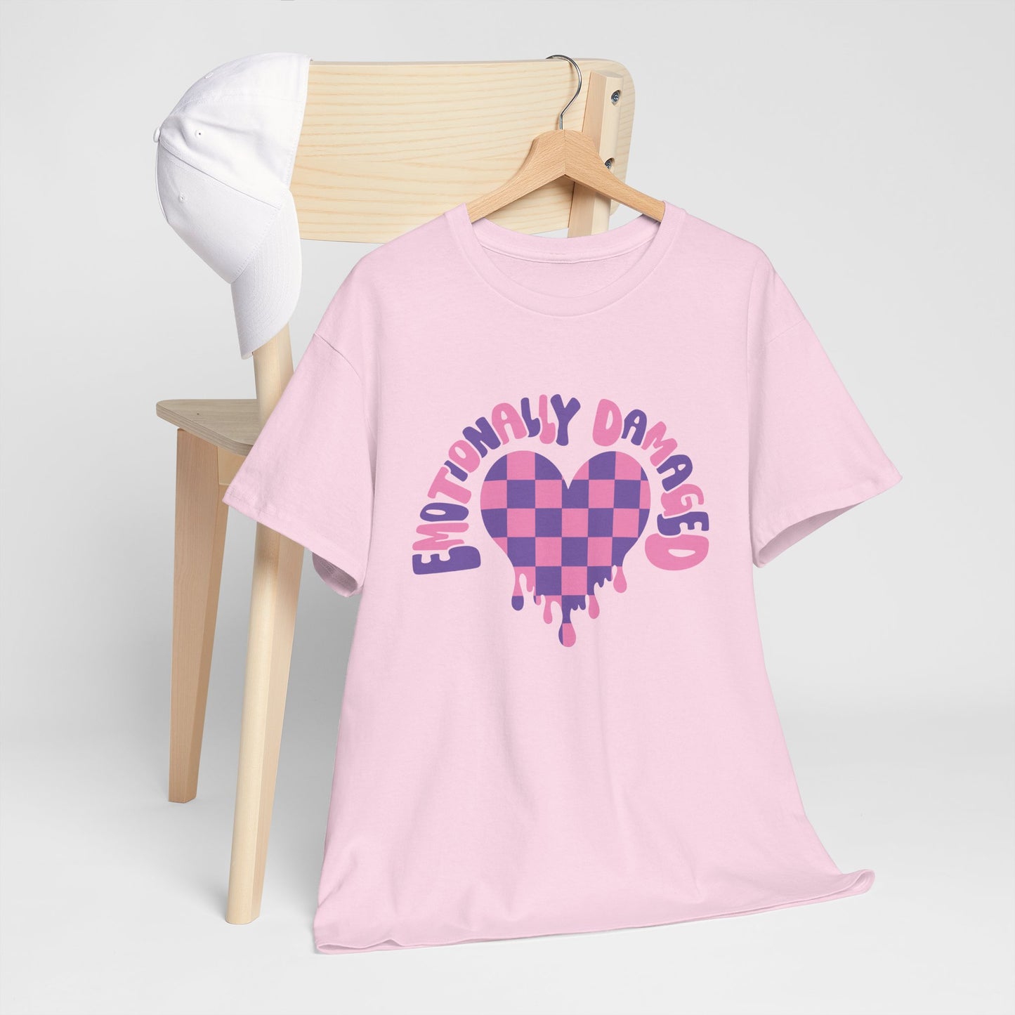 Enticing Heart Graphic Tee - Emotionally Damaged