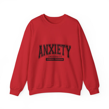 Anxiety University Crewneck Sweatshirt for Comfortable Everyday Wear