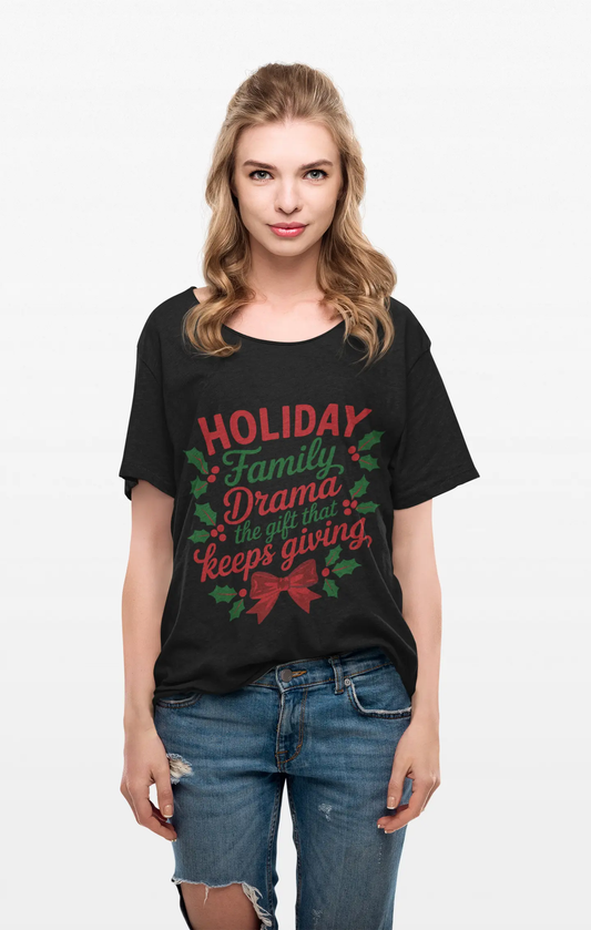 Holiday Family Drama Humor Graphic Christmas Streetwear Printify