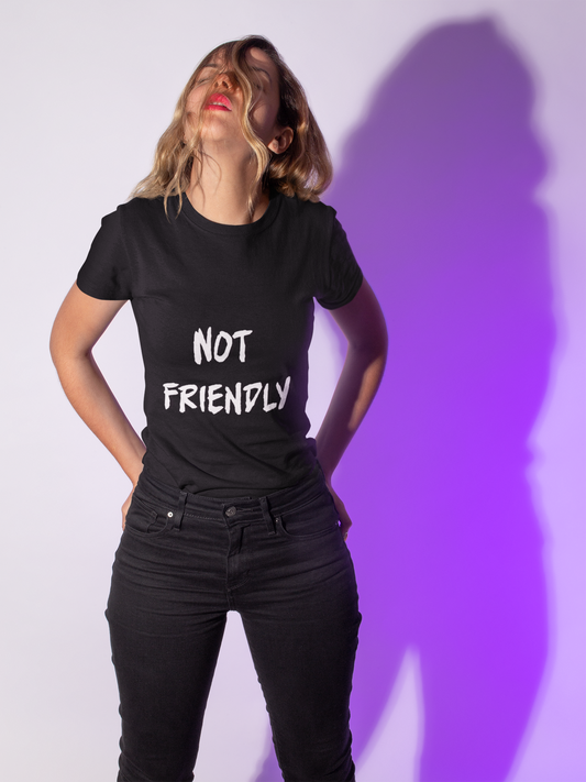 Not Friendly Sarcastic Tee Shirt - No Apologies Threads