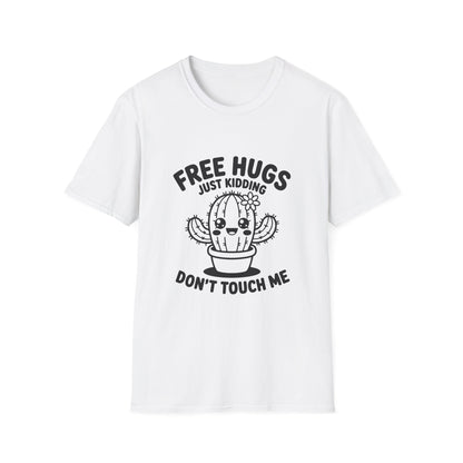 Funny Cactus T-Shirt - Free Hugs Design