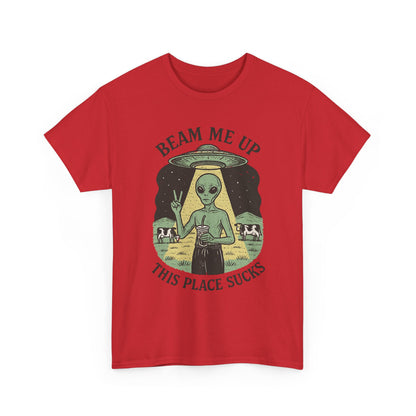 Alien Humor Beam Me Up Graphic Streetwear