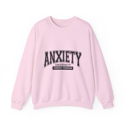 Anxiety University Crewneck Sweatshirt for Comfortable Everyday Wear