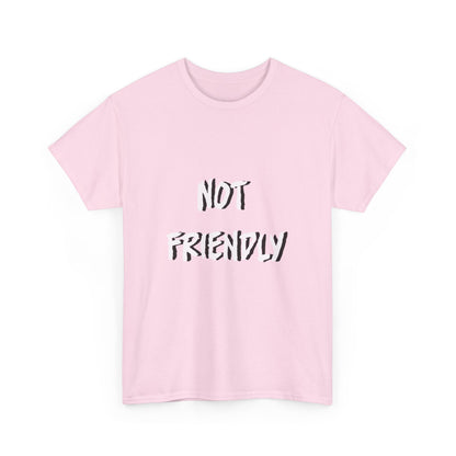 Not Friendly Sarcastic Tee Shirt